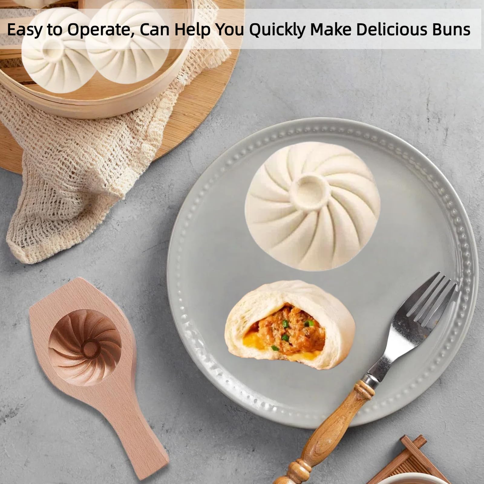 Bnrkmeb dumpling press for quick, even shaping.