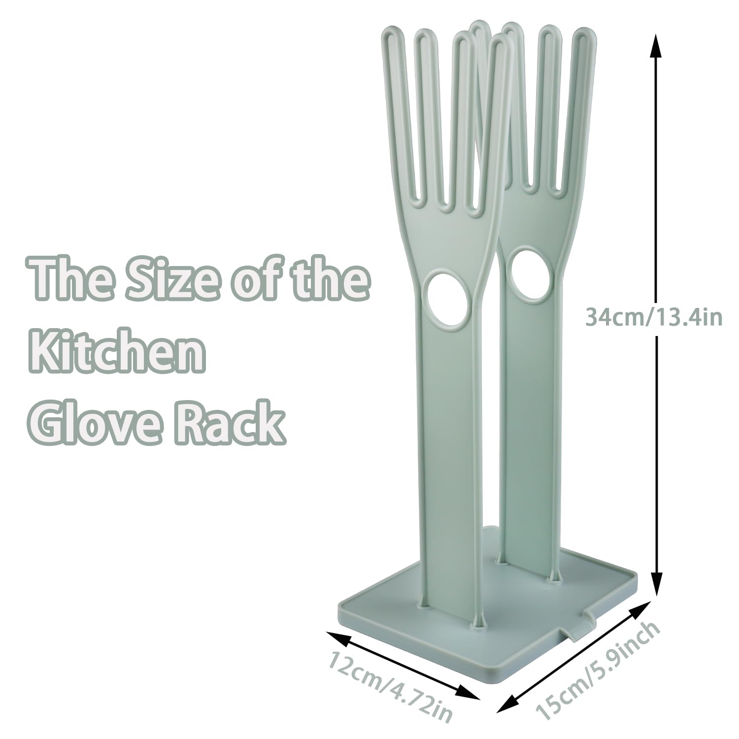 Bntyok mitten dryer rack with water-drain design prevents countertop puddles.