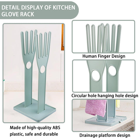 Bntyok water-collection feature keeps surfaces clean after glove use.