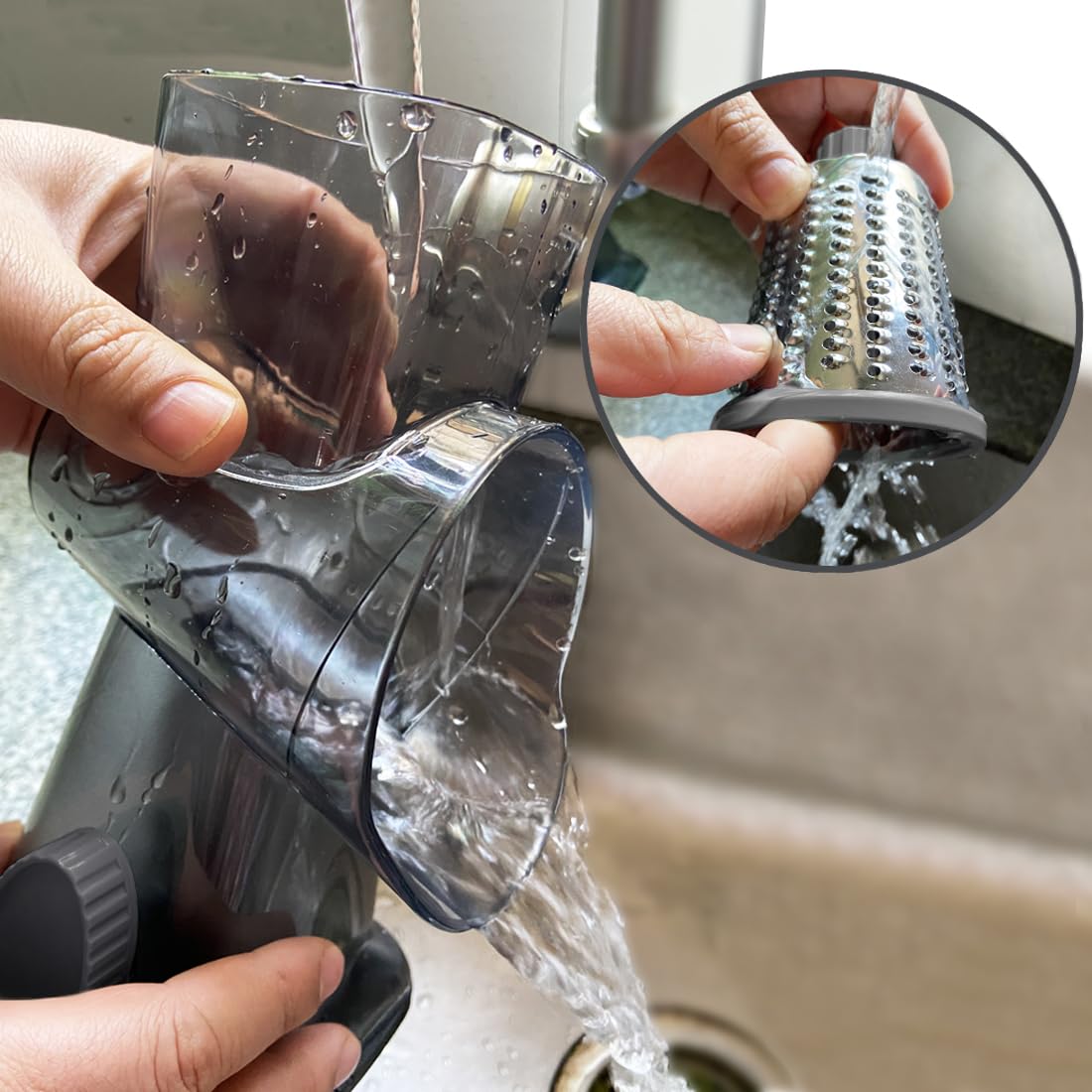 BNUNWISH ergonomic handheld tool delivers precise grating with less effort.