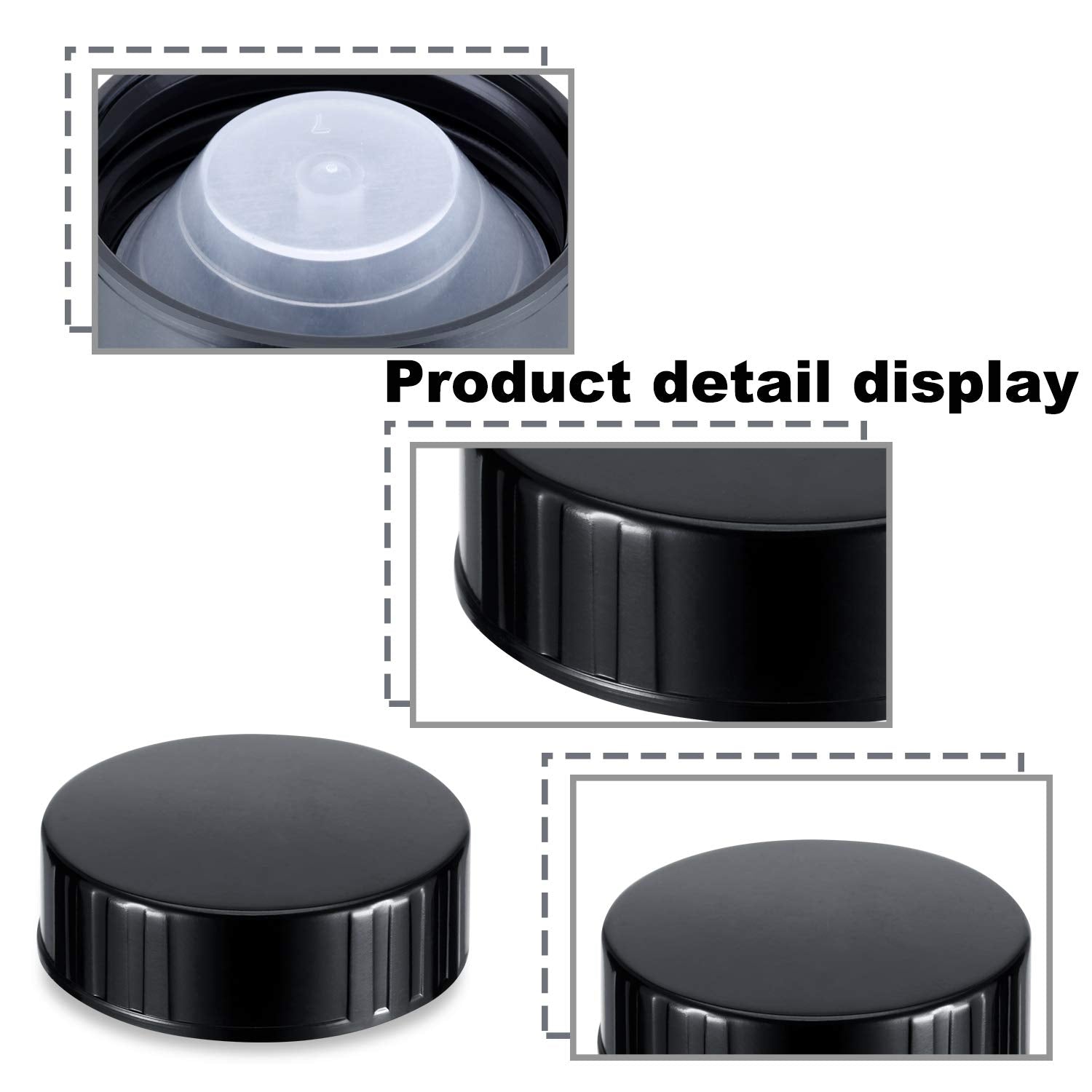 Boao 24-pack poly seal caps ready for quick replacements and daily use.