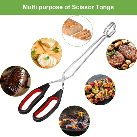 Close-up of Boao tongs silicone handle for secure grip