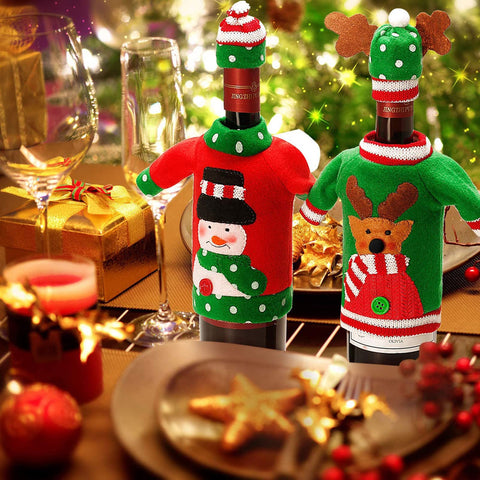 Boao reindeer wine bottle cover adds playful charm to parties