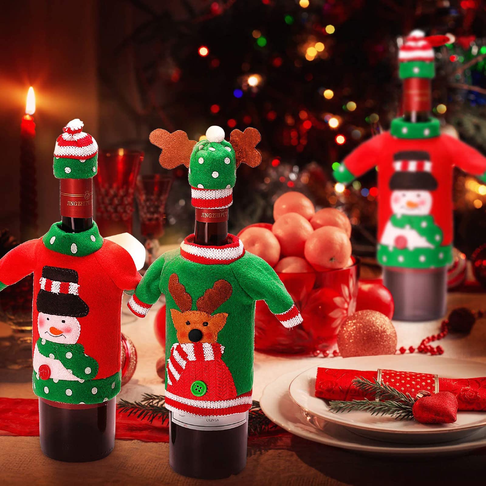 Boao snowman wine bottle cover brings whimsy to celebrations
