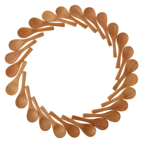 Boao easy clean wooden spoons quick wash and dry