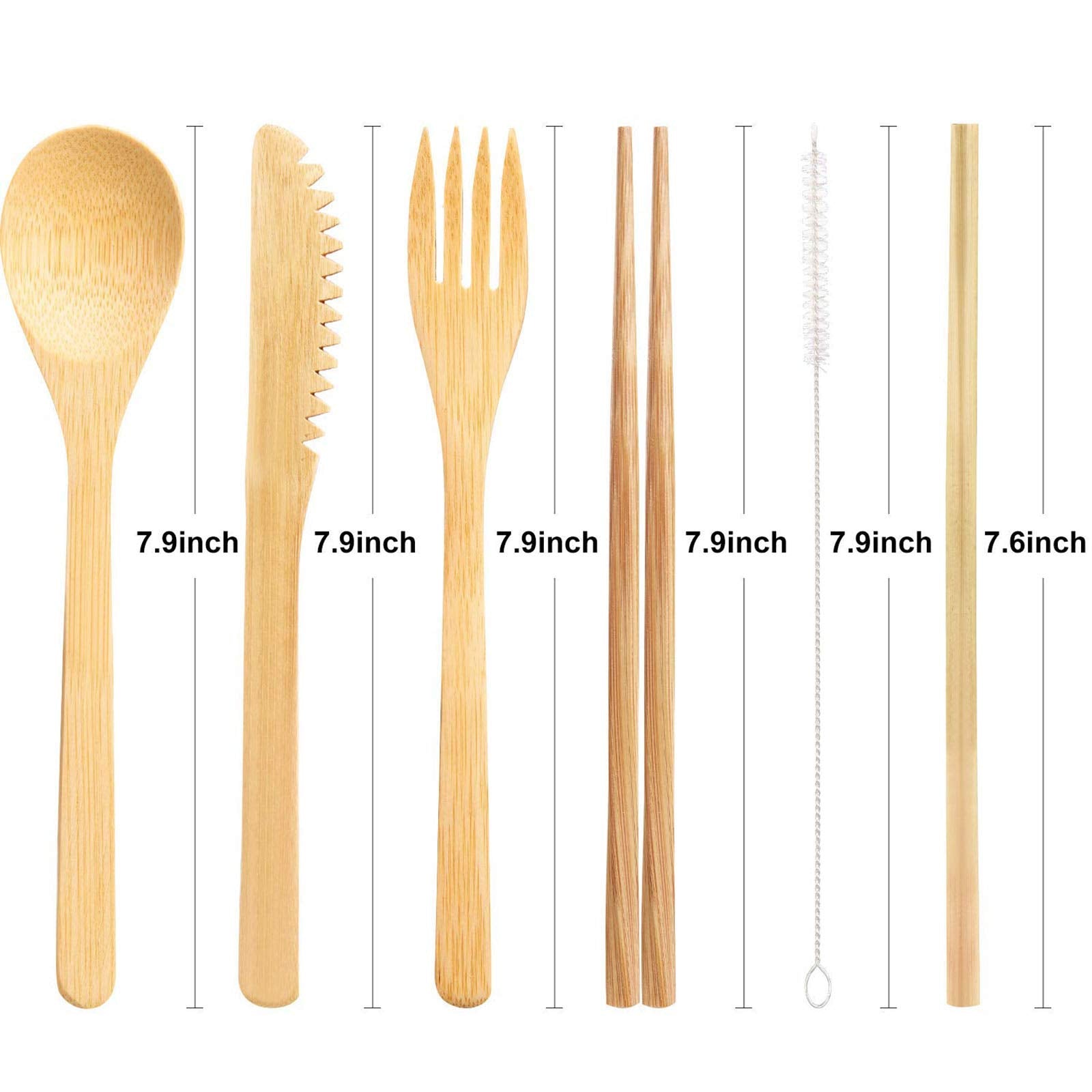 Boao Japanese-style bamboo utensils close-up showing smooth finish