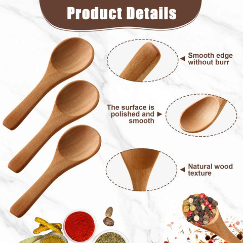 Boao light brown wooden spoons are durable