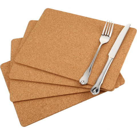 Boao rectangle cork trivet protects counters while adding rustic style.