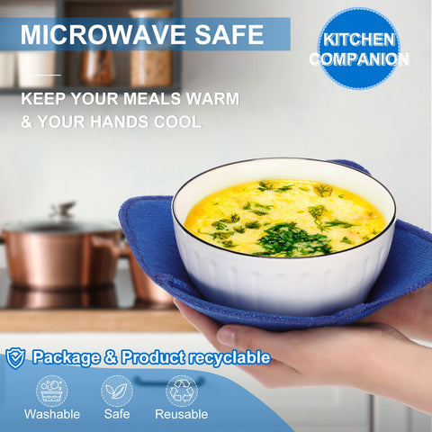 Boao microwave-safe cozy used for safe removal without towels.