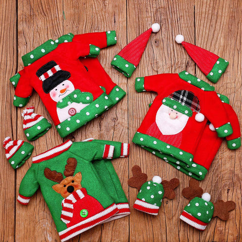 Boao washable knit wine sweater for reusable holiday decor