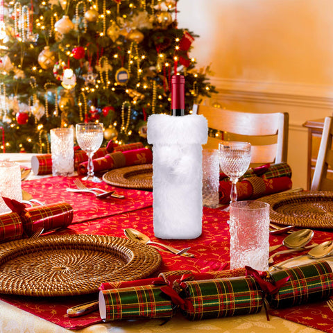 Boao white wrap enhances Christmas table decor with elegance