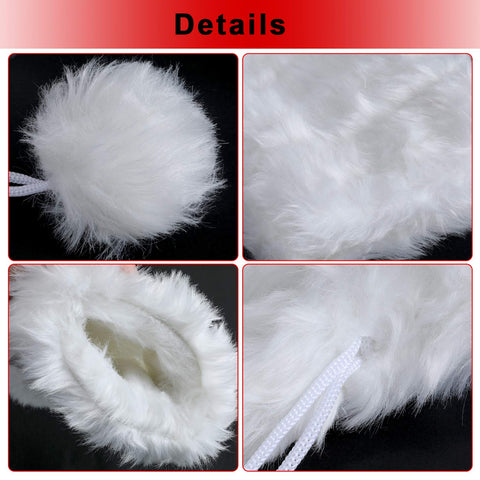 Boao wine bottle cover plush 3D pom-poms enhance holiday decor for gifting and entertaining