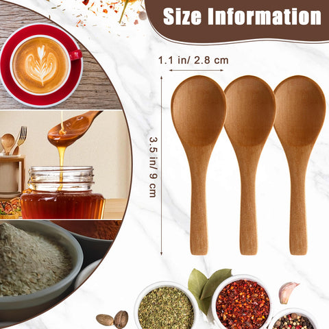 Boao wooden spoons for spices and salt prep