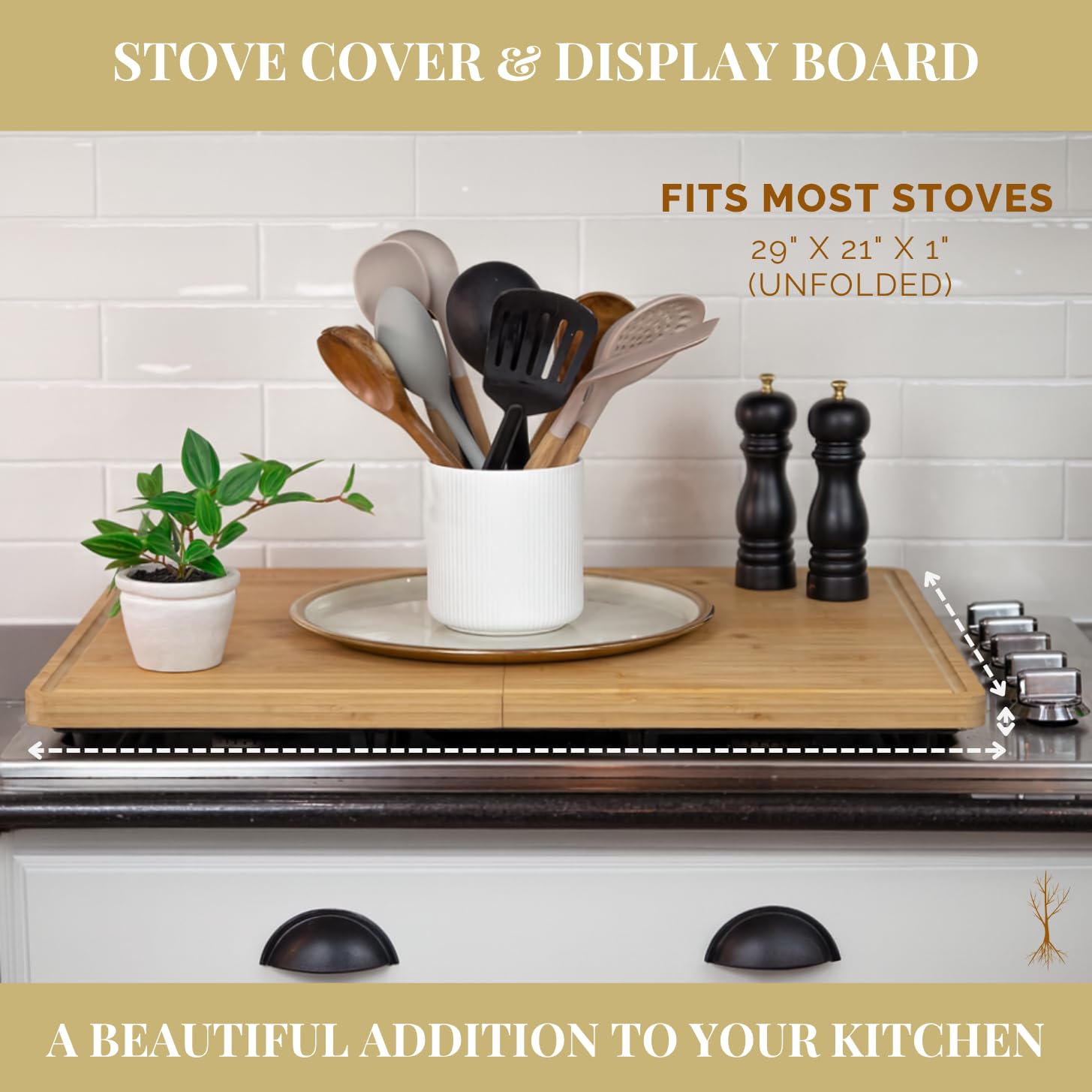 BOARDWELL dual-sided prep deck with juice grooves keeps surfaces tidy.