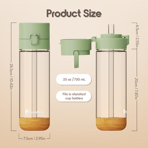 BobaMate 25oz ready for daily routine and hydration
