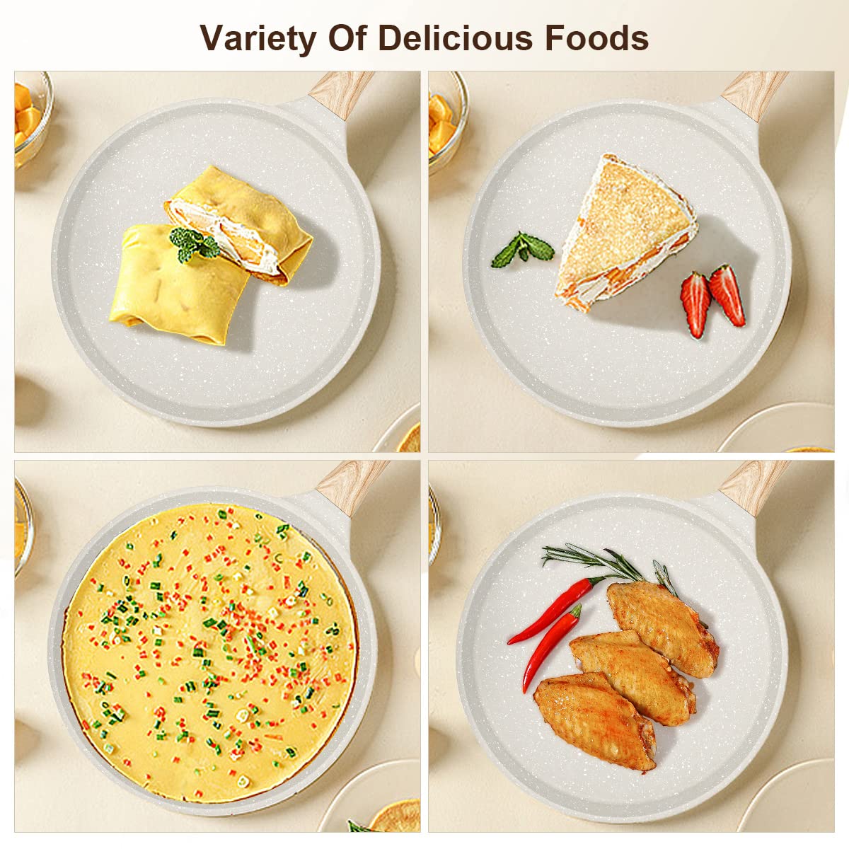 Bobikuke crepe pan on induction stove for versatile heating