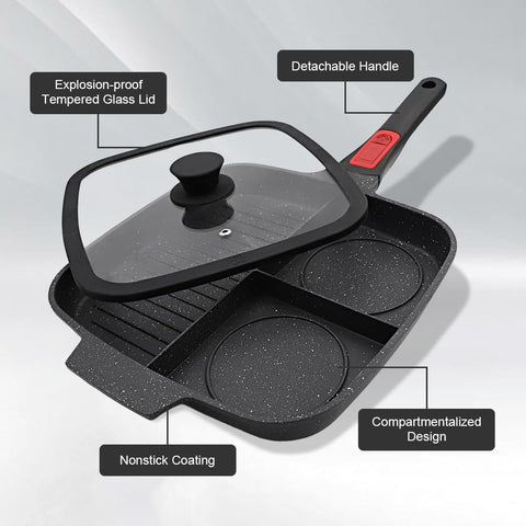 Bobikuke detachable-handle feature highlighted for safe grip and easy storage after cooking.