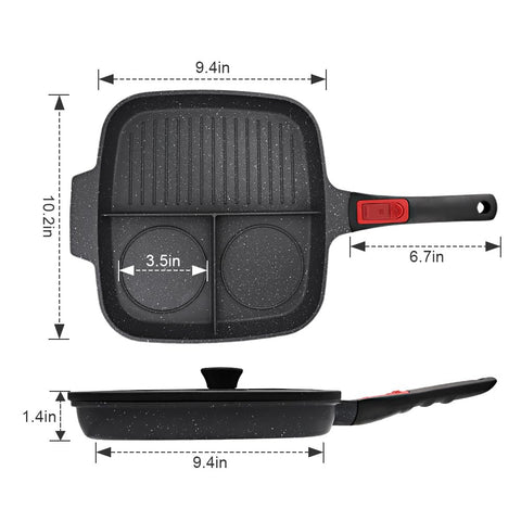 Bobikuke easy-clean nonstick surface simplifies washing with minimal oil.