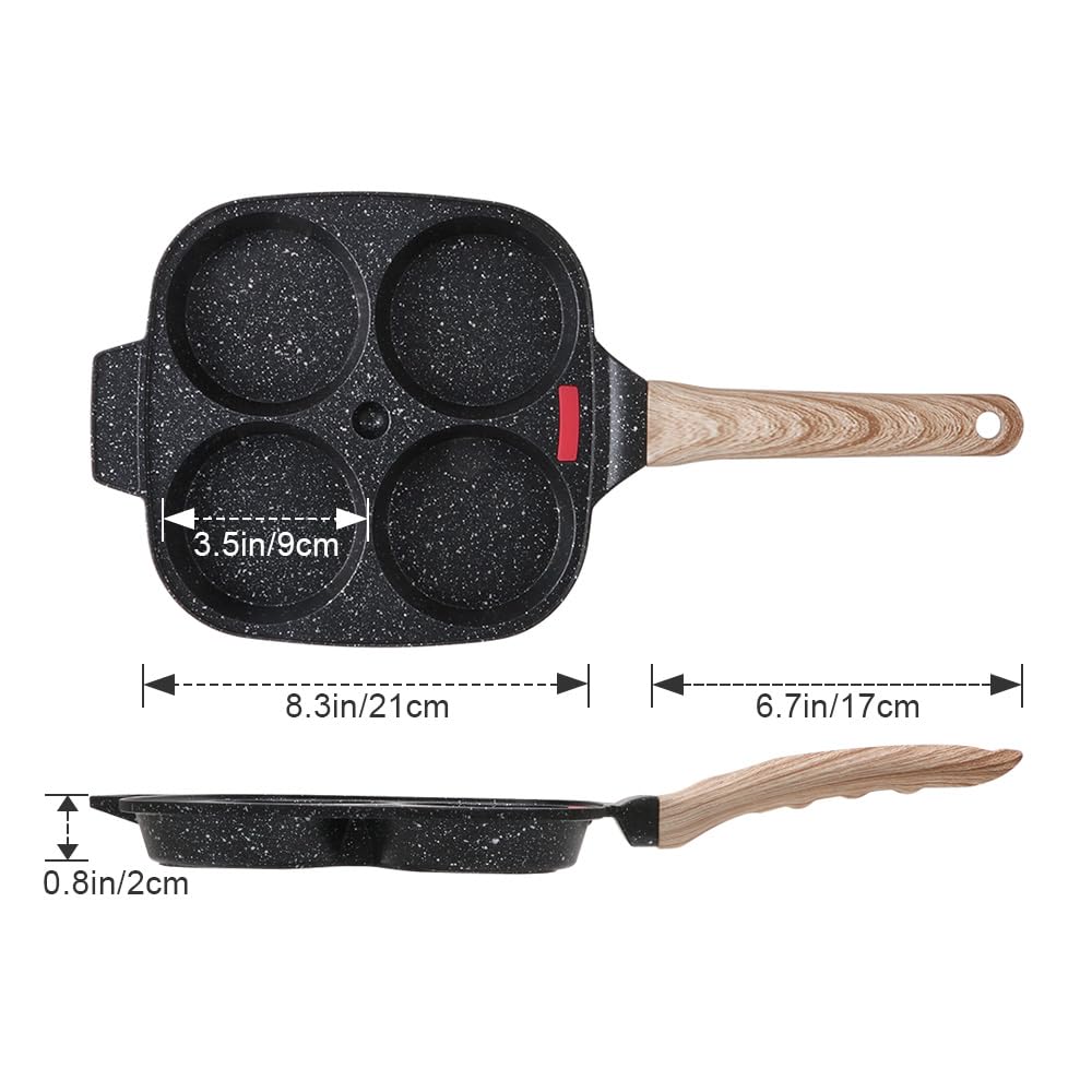 Bobikuke pan measures 14.8 x 7.3 inches with 3.5-inch cavities.