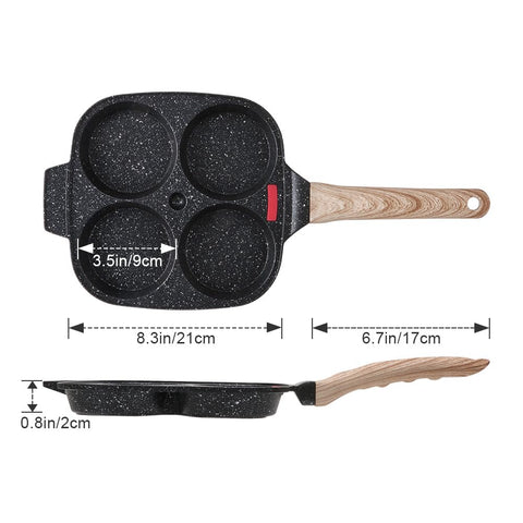 Bobikuke pan measures 14.8 x 7.3 inches with 3.5-inch cavities.