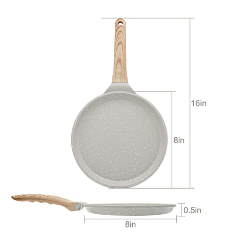 Bobikuke pan used for crepes, eggs, and tortillas showing versatility