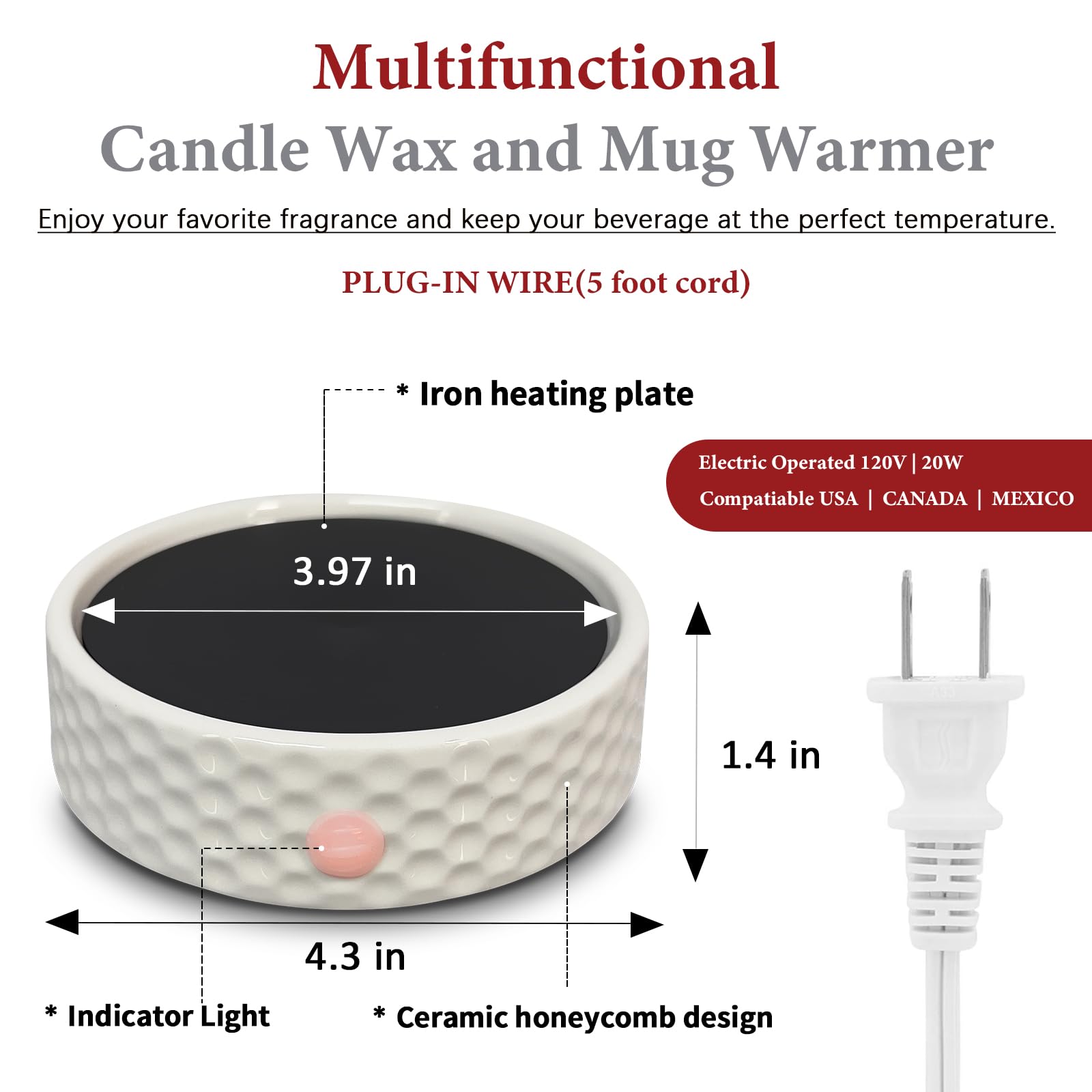 Bobolyn candle warmer with scented wax cubes and removable dish for versatile fragrance options.