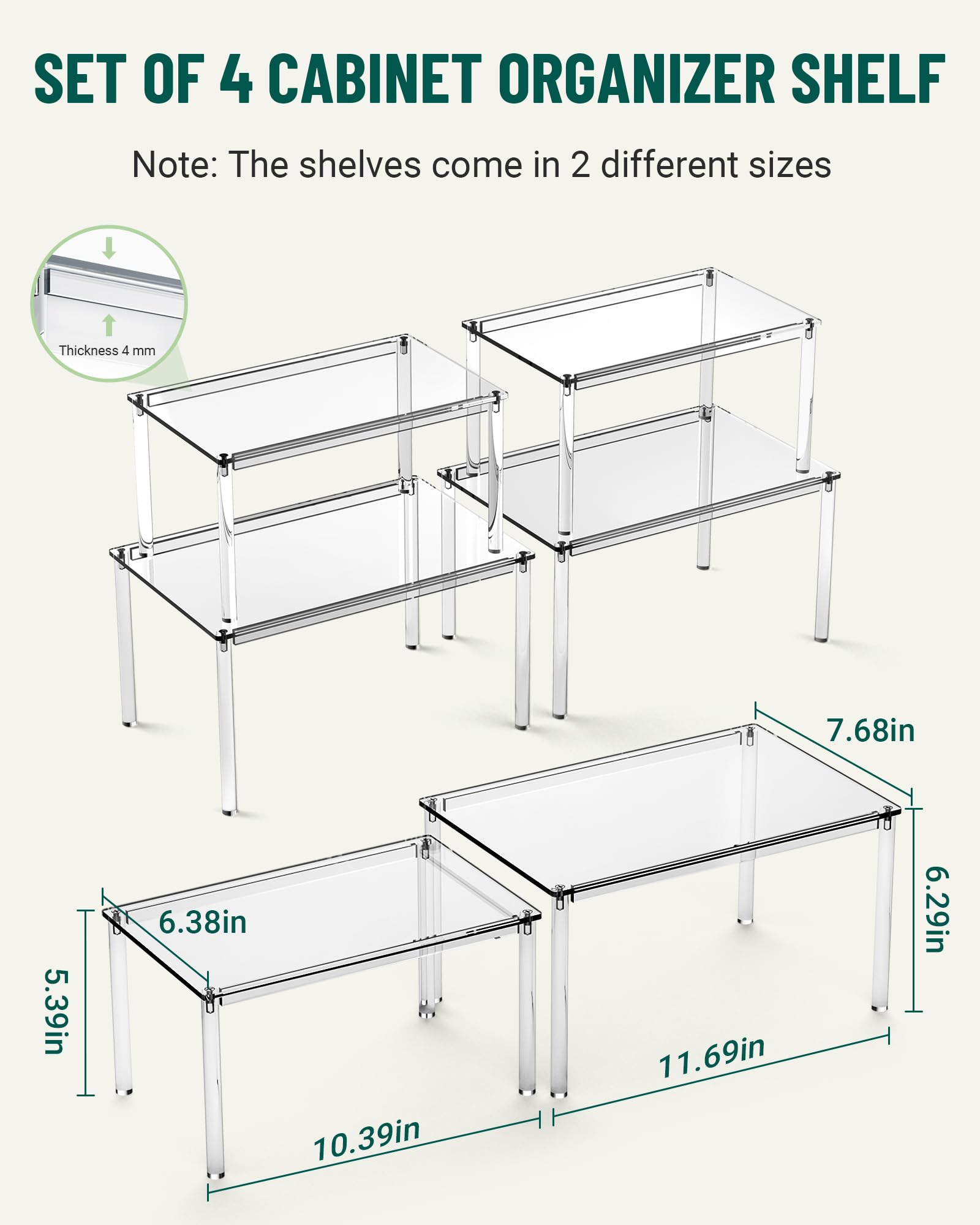 Bobomoment clear acrylic bottle storage with easy access to glass jars.