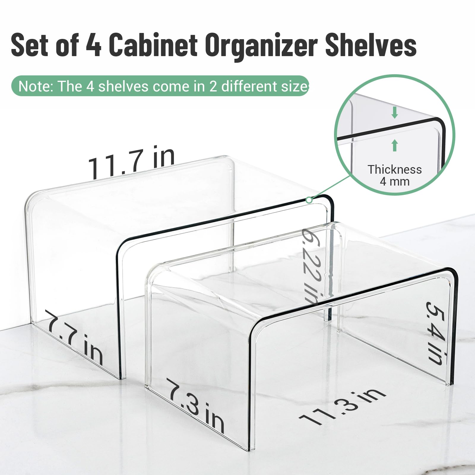 Bobomoment stackable shelf organizer demonstrates vertical storage to save kitchen space