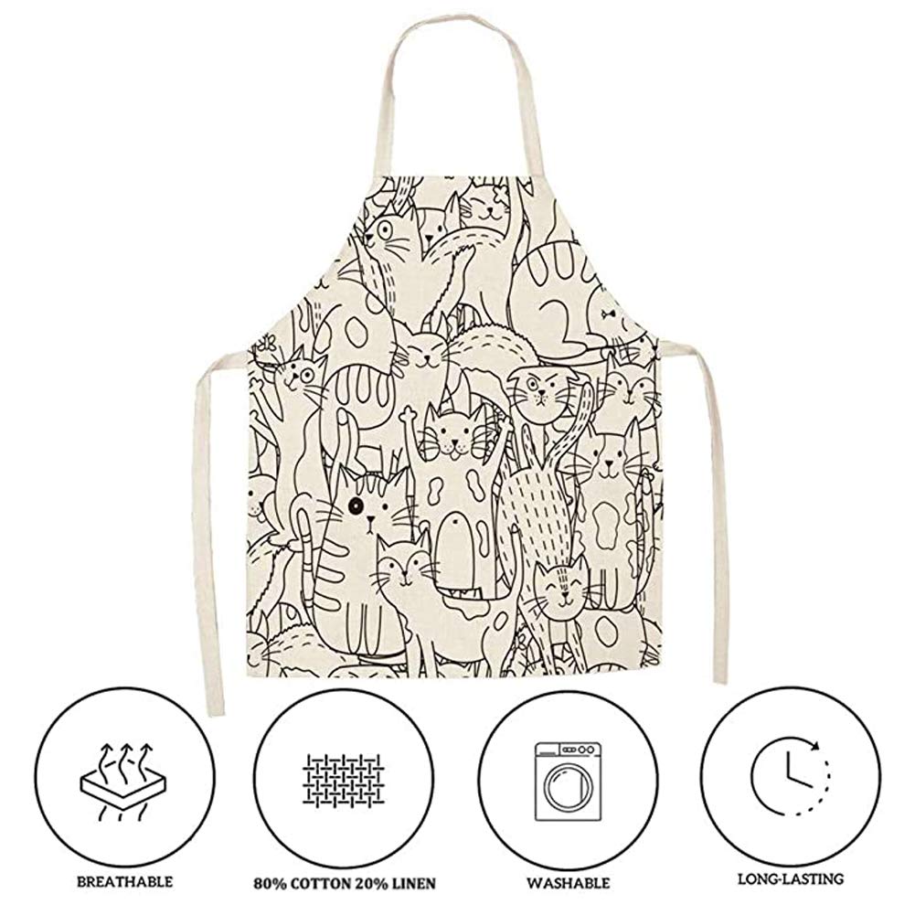 BOCTTCBO cat apron gift idea shows playful kitchen accessory.