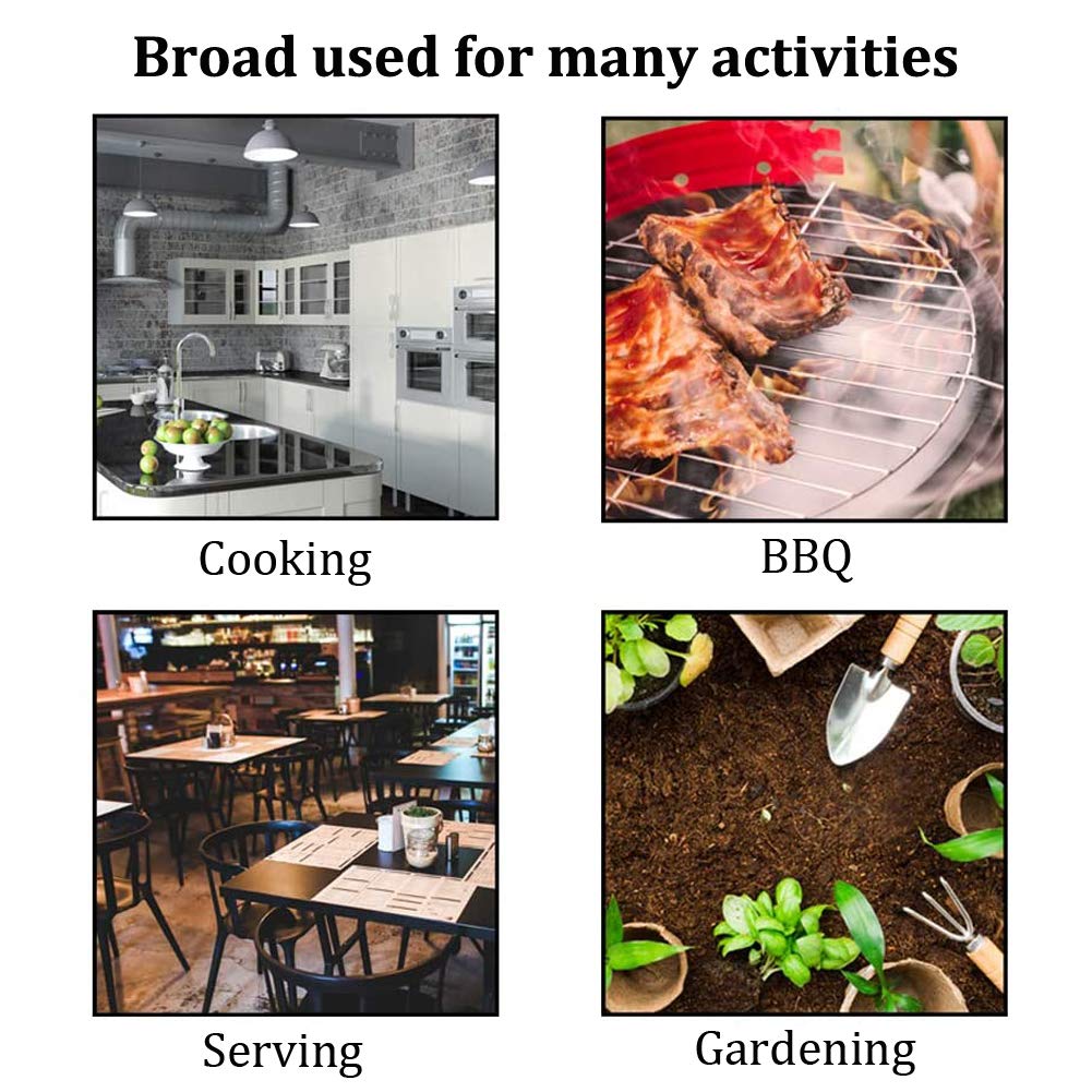 BOCTTCBO cat apron painting and gardening scene illustrates versatile use.