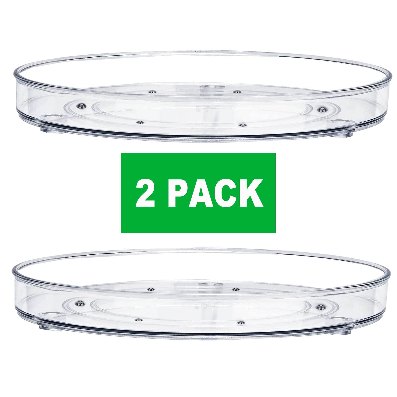 BodiCal Lazy Susan turntable clear glide edges keep items secure