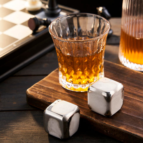 Boenkush stainless steel ice spheres cool drinks evenly