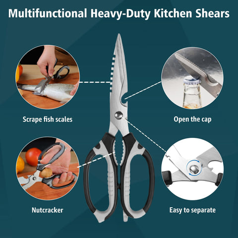 BoFuYuan kitchen scissors bottle-cap tightener aids quick sealing