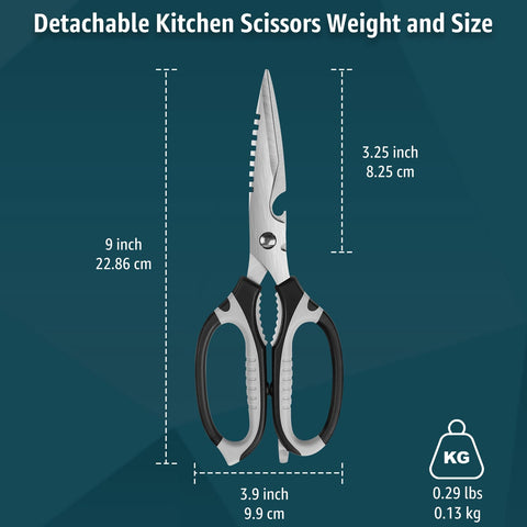 BoFuYuan kitchen scissors ergonomic non-slip handle for comfortable use