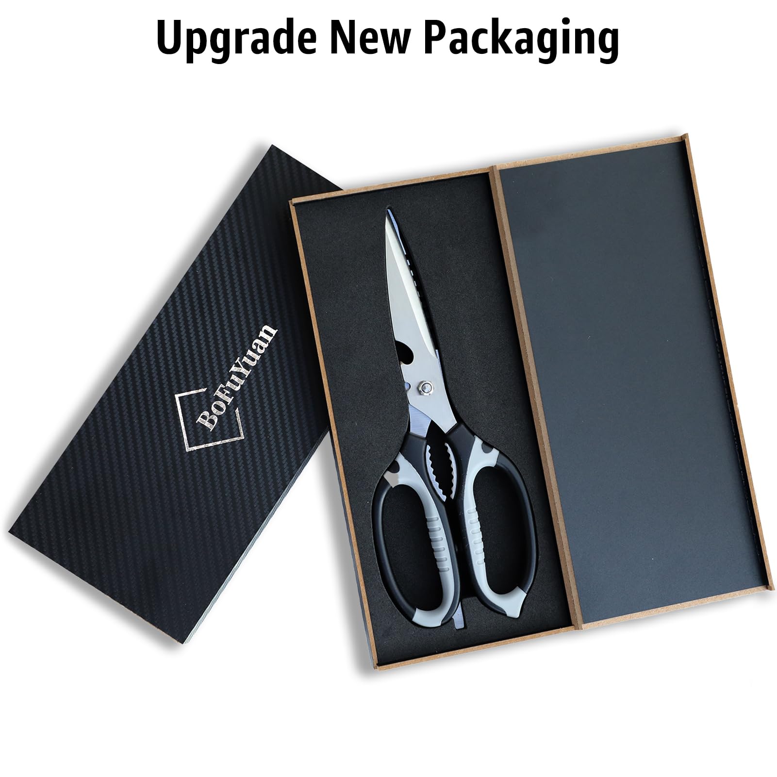 BoFuYuan kitchen scissors premium stainless steel construction for lasting performance