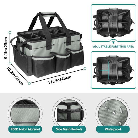 BOHEMIABY removable bottom plate adds stability for heavy supplies.