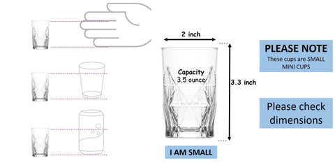 BOHEM'S clear tumblers support portion control with small, manageable servings.