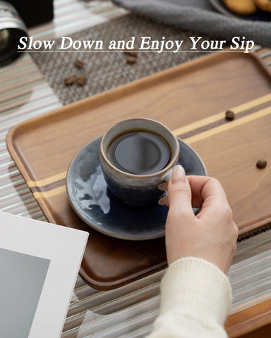 Boilmerit 3 oz capacity demitasse showing compact size for espresso.