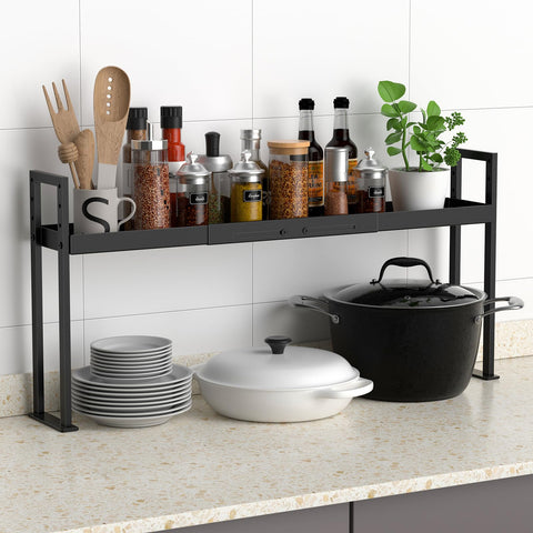 Inside rack showing 4.2 inch depth for condiments and oils.