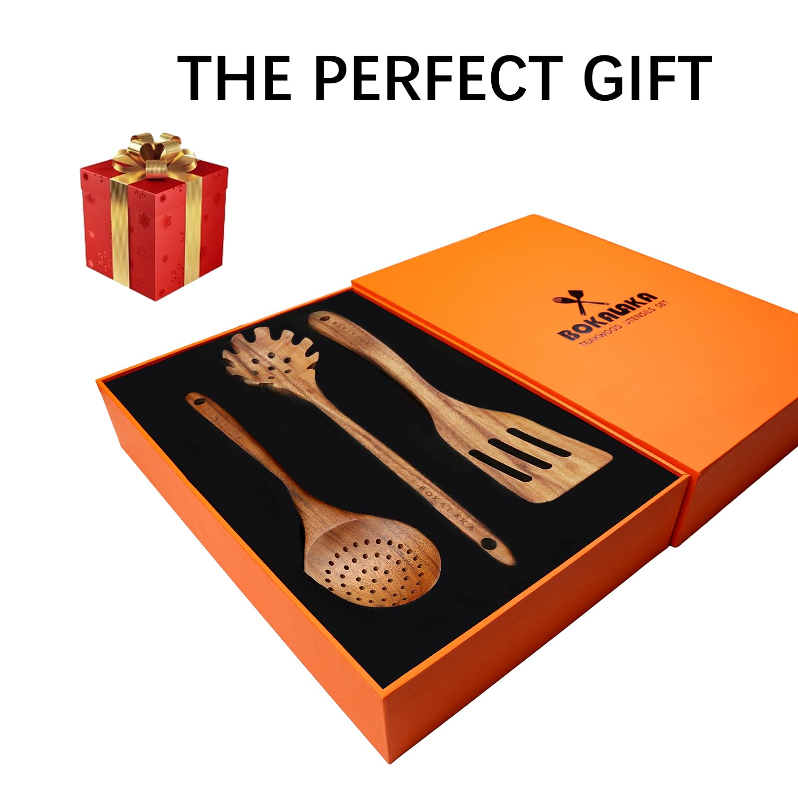 BOKALAKA teak wok-spatula for easy stir-frying and scraping