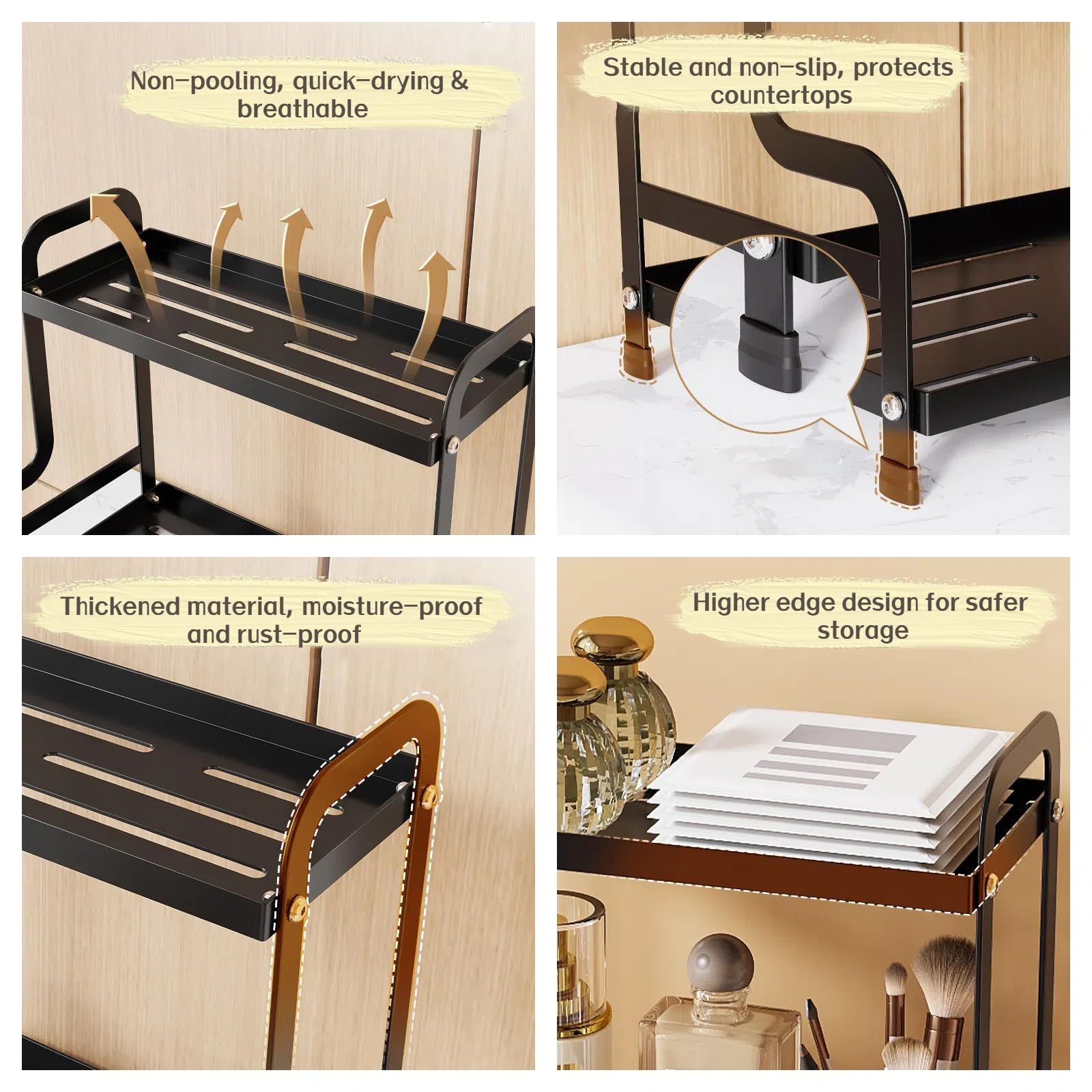Bokelai coffee station organizer mug holders for quick brew access