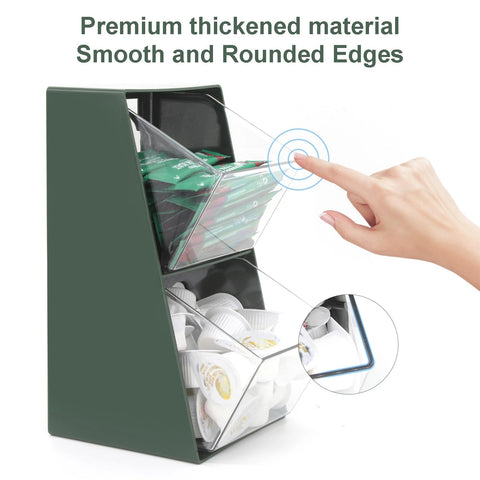Bokelai K-Cup holder with compartments to separate pods and snacks.