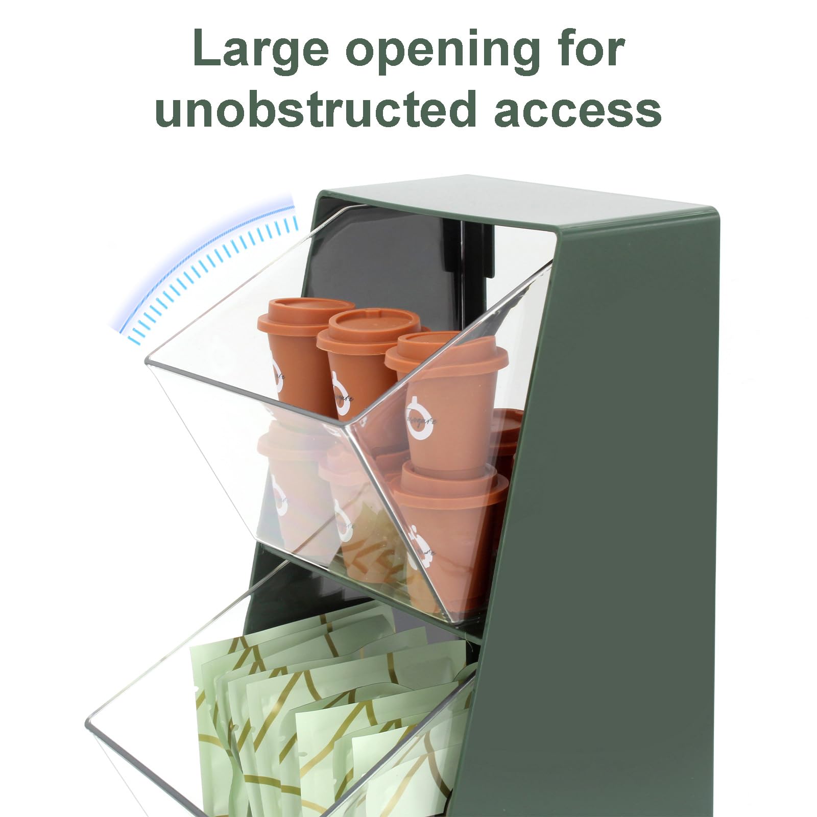 Bokelai tea bag organizer drawer for quick access and tidy shelves.