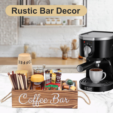 Bokelai coffee station compartments filled demonstrate quick, efficient access to pods and cups.