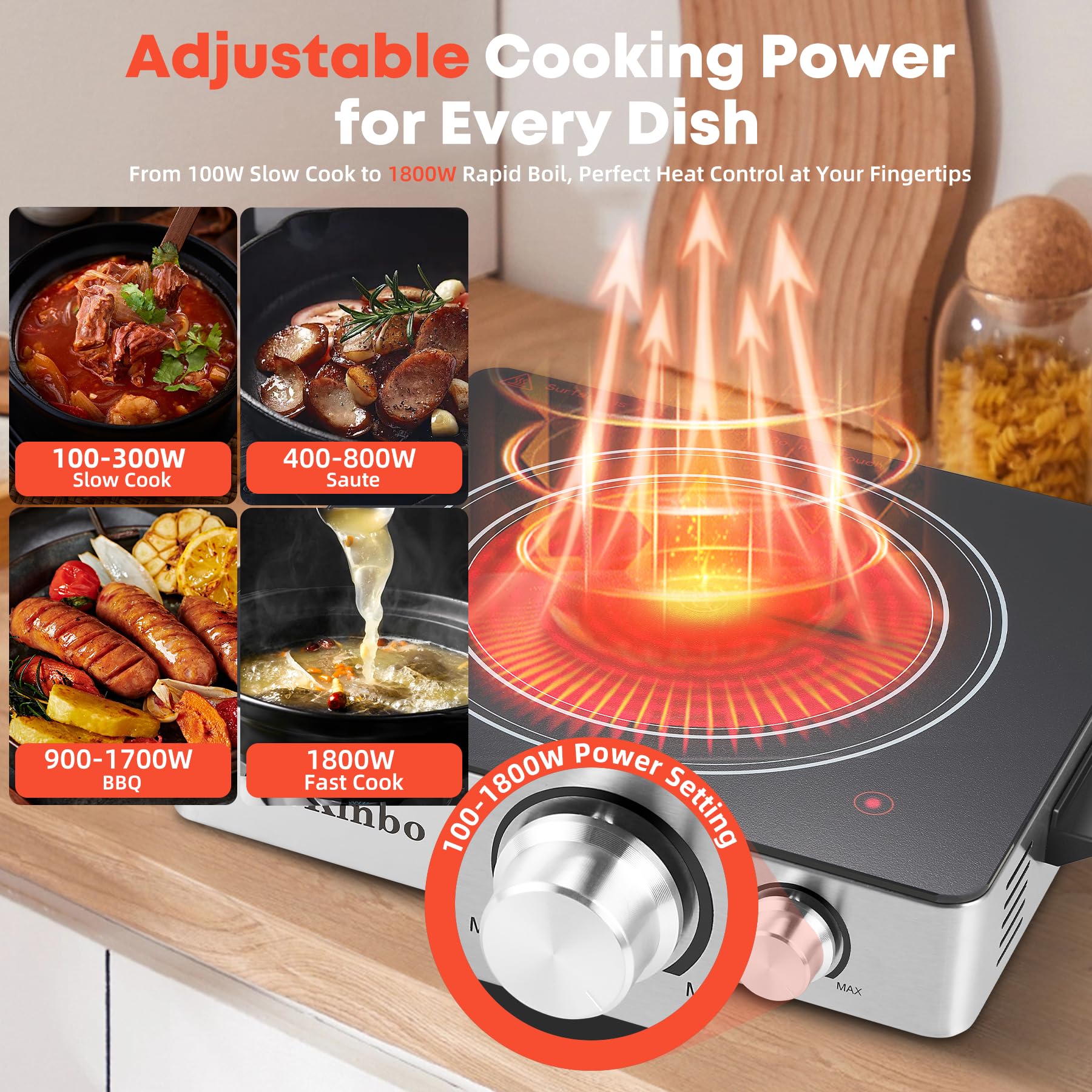 BoKinbo brushed stainless steel body highlights durability