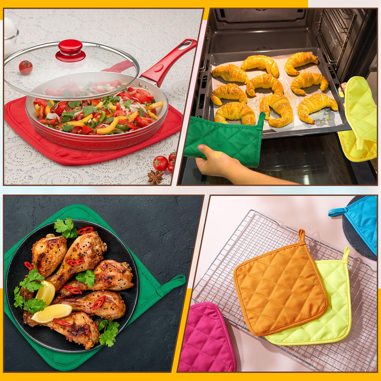 Bokon pot holders feature hanging loops for easy storage.