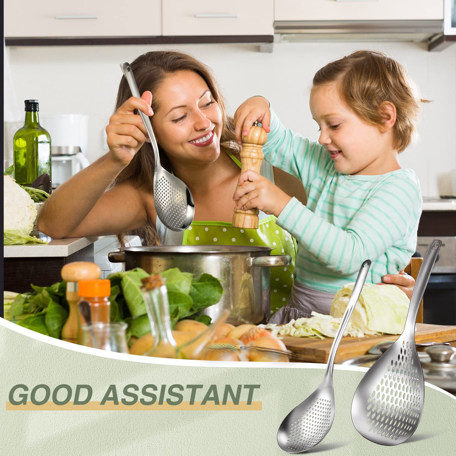 Bokon rustproof stainless steel utensils ensure long-lasting use in kitchen.