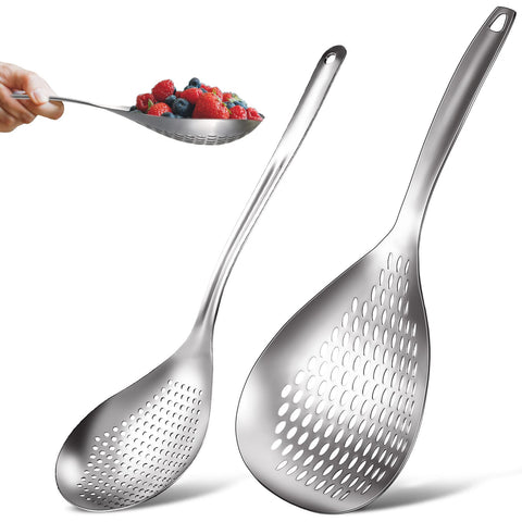 Bokon spider strainer two-size set for versatile draining and frying.