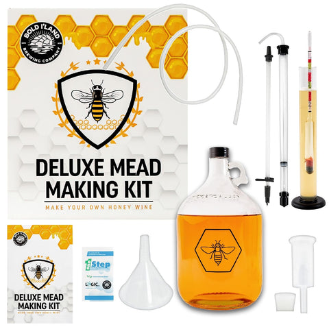 Bold I’Land complete mead kit 1-gallon jar for steady fermentation and flavor preservation