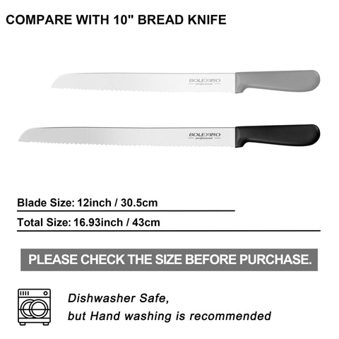 BOLEXINO care instructions for dishwasher-safe knife